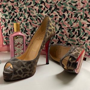 Christian Louboutin open toe pumps